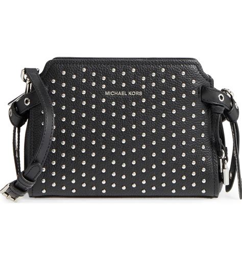 michael kors studded leather handbag strap|Michael Kors studded crossbody bag.